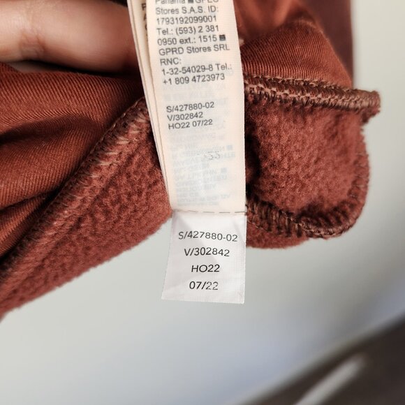 Athleta Maroon Altitude Polartec Half Zip Sweatshirt sz L - Picture 13 of 13